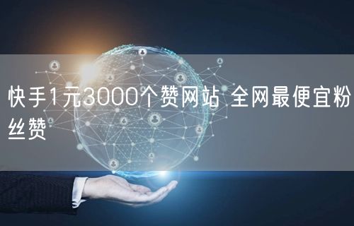 快手1元3000个赞网站 全网最便宜粉丝赞