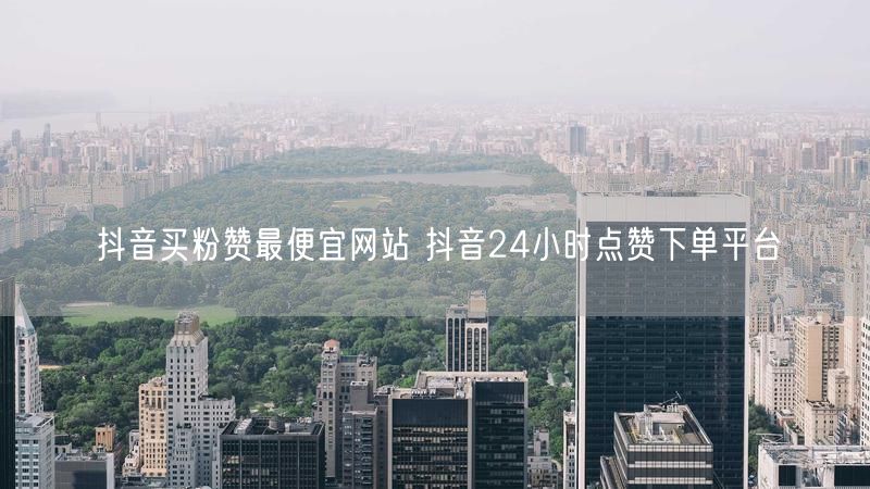 抖音买粉赞最便宜网站 抖音24小时点赞下单平台