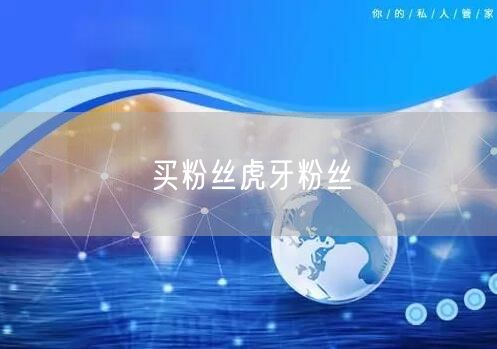 买粉丝虎牙粉丝