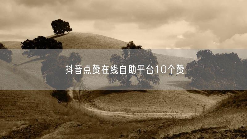 抖音点赞在线自助平台10个赞
