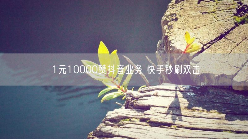 1元10000赞抖音业务 快手秒刷双击