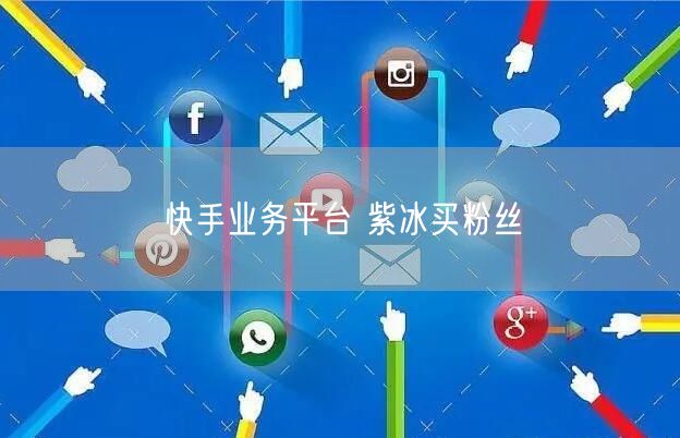 快手业务平台 紫冰买粉丝