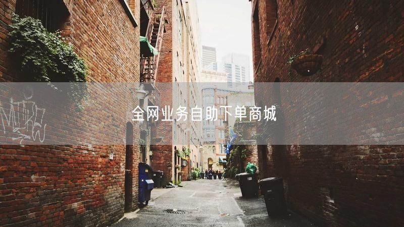 全网业务自助下单商城