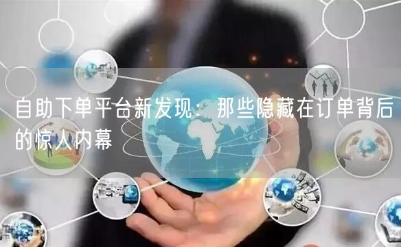 自助下单平台新发现：那些隐藏在订单背后的惊人内幕